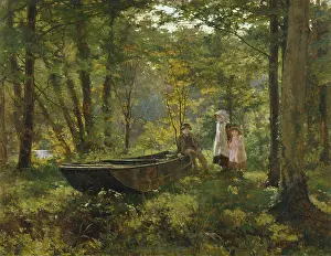 Summers: Summers Evening ' with two children
