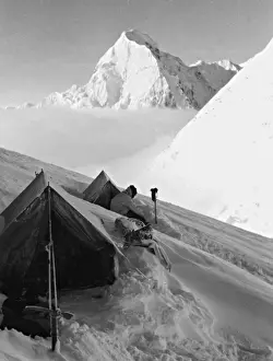 Himalayas: The summit of the Tent Peak in the Himalayas, 1939