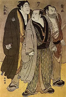 1788: The Sumo Wrestlers Washigatake, Kashiwado and Kumonryu