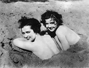 Burried: Sun bathing actresses