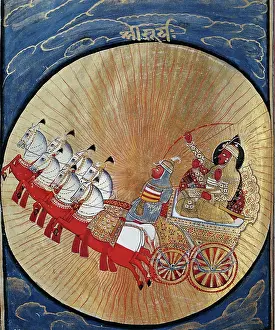 Encircled: Sun God in a Chariot
