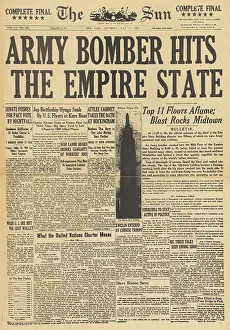 Bevin: The Sun front page Bomber hits Empire State Building