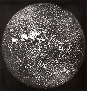 Equator: The sun photographed in hydrogen light. On the