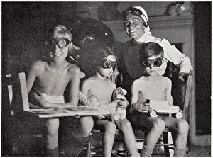 Stepney: Sun-ray treatment in the East End 1936