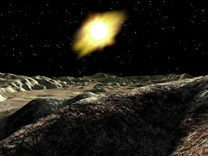 Mercury: The sun seen from the surface of Mercury