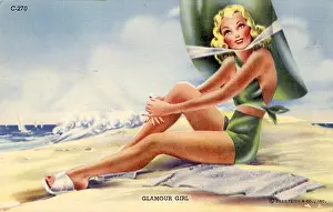 Halter: Sunbathing woman