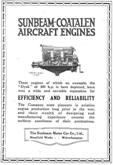 Coatalen: Sunbeam-Coatalen 100 HP Dyak Aero Engine