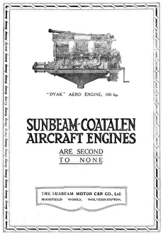 Coatalen: Sunbeam-Coatalen Dyak 100hp Aero Engine