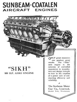 Coatalen: Sunbeam-Coatalen Sikh 800 HP Aero Engine