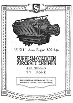 Coatalen: Sunbeam-Coatalen Sikh Aero Engine 1920