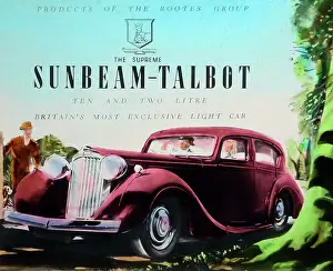 Rootes: Sunbeam Talbot cinema advertisement, probably 1940s