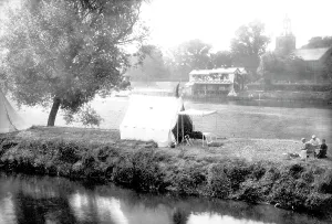 Sunbury: Sunbury, the Church from the Bridge 1890