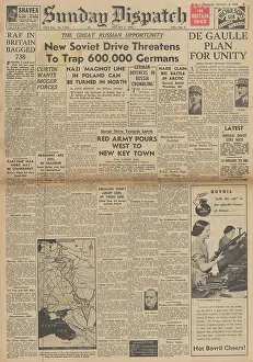 Kalmykia: Sunday Despatch front page Battles on the Eastern Front