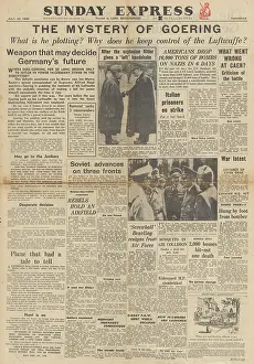Stauffenberg: The Sunday Express front page Failure of Operation Goodwood