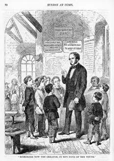 Respectable: Sunday School teacher and pupils