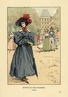 Pelerine: Sunday at the Tuileries, 1831