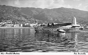 Funchal: Sunderland plane, Imperial Airways, Funchal, Madeira