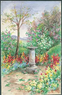 Lilacs: Sundial, Wallfowers, Lilacs