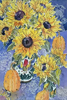 Gourds: Sunflowers and Gourds
