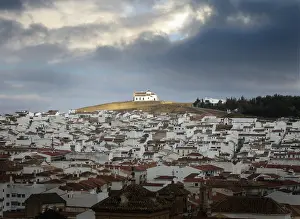 Andalucia: Sunlight shines through storm clouds, Andalusia, Spain