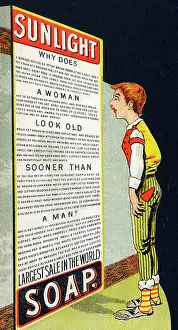 Lengthy: Sunlight Soap - cut-out advertising trade card