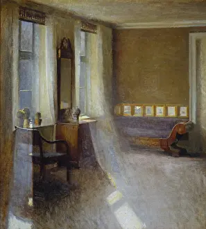 Sunlit: Sunlit Room with Biedermeier Sofa