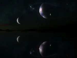 Mirrored: Sunset on Epsilon Eridani B5