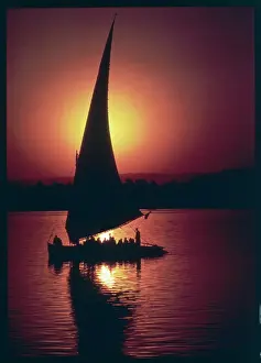 Douglas Dickins: SUNSET ON THE NILE