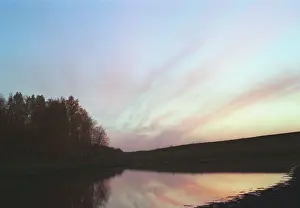 Tyumen: Sunset photo art work, 1995