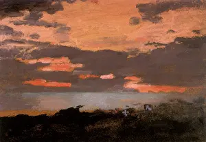 Seashores: Sunset, Saco Bay, by Winslow Homer