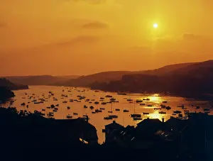 Ripple: Sunset over Salcombe estuary, Devon