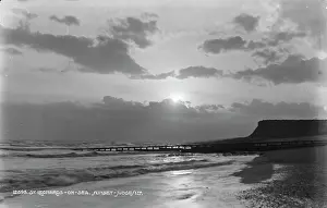 Seascape: Sunset at St. Leonards-on-Sea