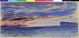 1852: Sunset Study, Fair Head, Ballycastle