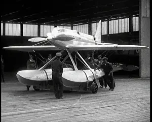 Hanger: Super Marine Schneider Trophy Aircraft Being