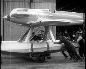 Hanger: Super Marine Schneider Trophy Aircraft Being