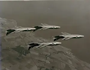 Disused: Four Supermarine Scimitars of 807 Squadron