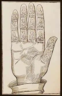 Chiromancy: superstition, chiromancy, Die rechte Hand (The