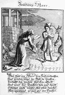 Hundert: superstition, devil, magic fool selling his soul