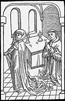 Obsession: superstition, devil, woman obsessed by the devil
