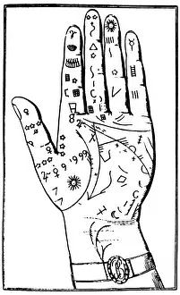 Historiques: superstition, fortune telling, hand analysis