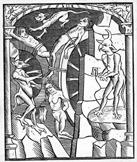 Trespass: superstition, hell, sinner tortured by devil