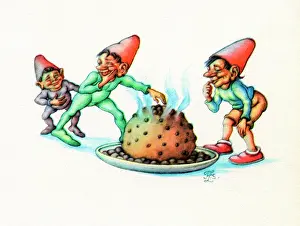 Dumpling: superstition, mythical creatures, dwarfs, drawing
