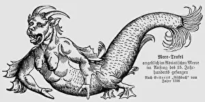 Piscium: superstition, mythical creatures, sea devil from