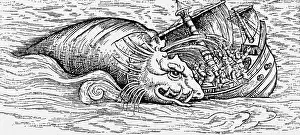 Gesner: superstition, mythical creatures, wale attacking