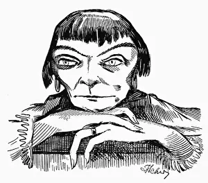 Vampires: superstition, vampires, female vampire, drawing