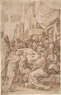 Egmont: The Last Supper, 16th century, Pen and brown ink