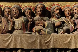 Cena: Last Supper, choir screen, Cathedrale Notre-Dame