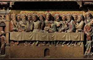 Cena: Last Supper, choir screen, Cathedrale Notre-Dame