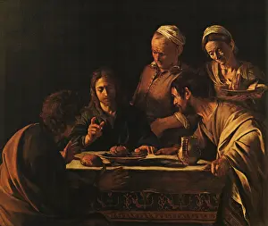 Caravaggio: The Supper at Emmaus, by Caravaggio