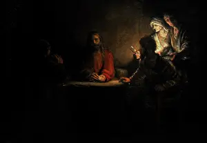 Rembrandt: Supper at Emmaus, by Rembrandt